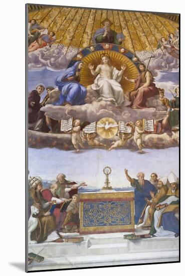 Detail of the Disputation of the Holy Sacrament, C.1509-10-Raphael-Mounted Giclee Print