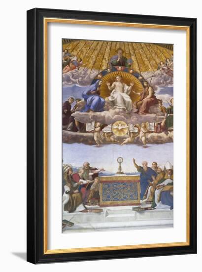 Detail of the Disputation of the Holy Sacrament, C.1509-10-Raphael-Framed Giclee Print