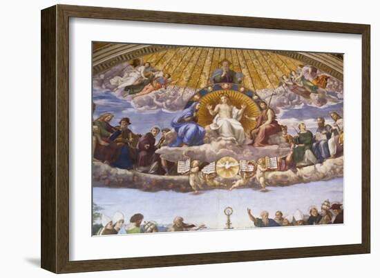 Detail of the Disputation of the Holy Sacrament, C.1509-10-Raphael-Framed Giclee Print