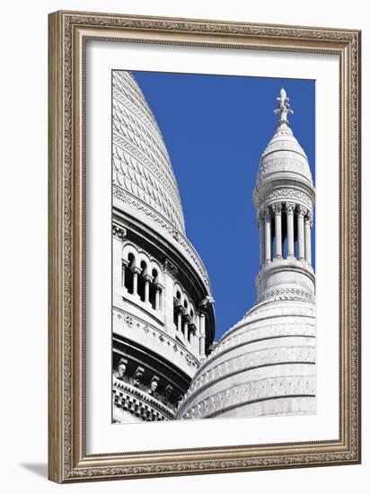 Detail of the Domes of the Sacre-Coeur Basilica, Montmartre, Paris, France-Julian Castle-Framed Photographic Print