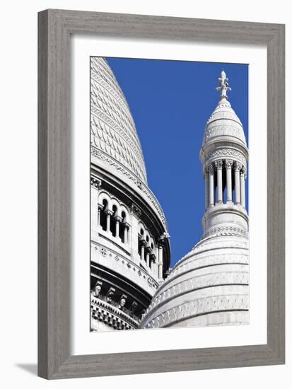 Detail of the Domes of the Sacre-Coeur Basilica, Montmartre, Paris, France-Julian Castle-Framed Photographic Print