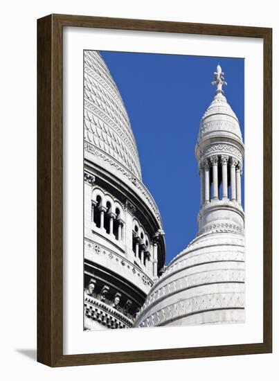 Detail of the Domes of the Sacre-Coeur Basilica, Montmartre, Paris, France-Julian Castle-Framed Photographic Print