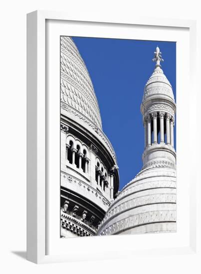 Detail of the Domes of the Sacre-Coeur Basilica, Montmartre, Paris, France-Julian Castle-Framed Photographic Print