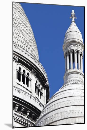 Detail of the Domes of the Sacre-Coeur Basilica, Montmartre, Paris, France-Julian Castle-Mounted Photographic Print