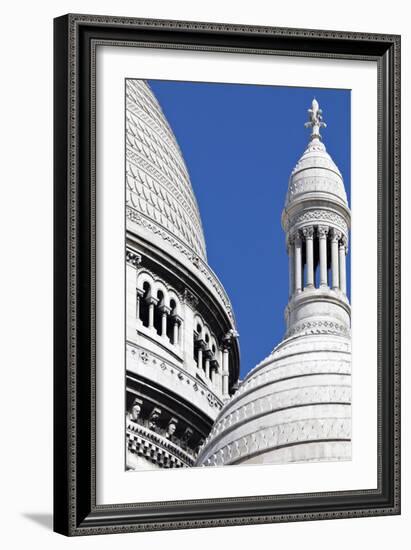 Detail of the Domes of the Sacre-Coeur Basilica, Montmartre, Paris, France-Julian Castle-Framed Photographic Print