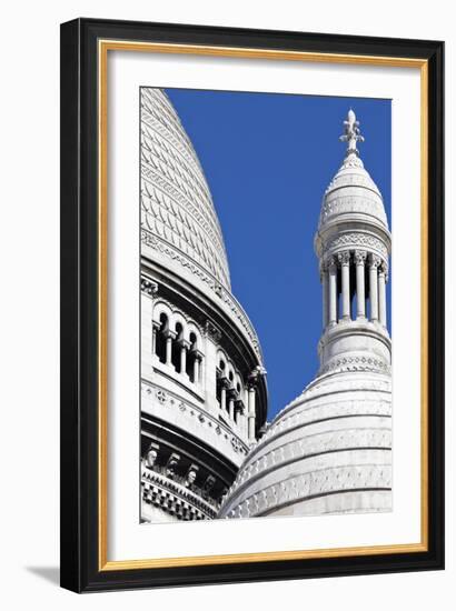 Detail of the Domes of the Sacre-Coeur Basilica, Montmartre, Paris, France-Julian Castle-Framed Photographic Print