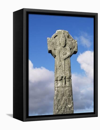 Detail of the Doorty Cross, 13Ft Tall and Dating from the 12th Century, Kilfenora, Munster-Roy Rainford-Framed Premier Image Canvas