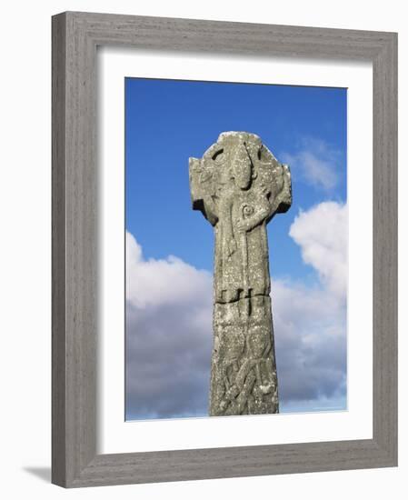 Detail of the Doorty Cross, 13Ft Tall and Dating from the 12th Century, Kilfenora, Munster-Roy Rainford-Framed Photographic Print