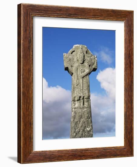 Detail of the Doorty Cross, 13Ft Tall and Dating from the 12th Century, Kilfenora, Munster-Roy Rainford-Framed Photographic Print