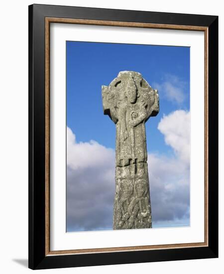 Detail of the Doorty Cross, 13Ft Tall and Dating from the 12th Century, Kilfenora, Munster-Roy Rainford-Framed Photographic Print