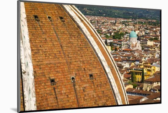 Detail of The Duomo dome from Giotto's Bell Tower, Florence, Tuscany, Italy-Russ Bishop-Mounted Photographic Print