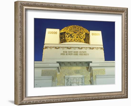 Detail of the Exterior of the Dome of the Art Nouveau Secession Building, Vienna, Austria-Richard Nebesky-Framed Photographic Print