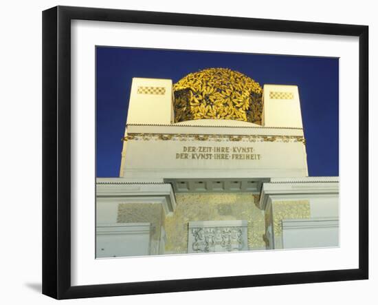 Detail of the Exterior of the Dome of the Art Nouveau Secession Building, Vienna, Austria-Richard Nebesky-Framed Photographic Print