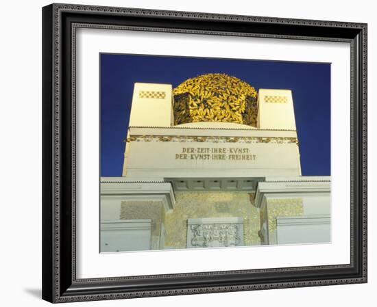 Detail of the Exterior of the Dome of the Art Nouveau Secession Building, Vienna, Austria-Richard Nebesky-Framed Photographic Print