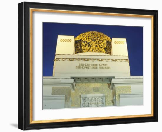 Detail of the Exterior of the Dome of the Art Nouveau Secession Building, Vienna, Austria-Richard Nebesky-Framed Photographic Print