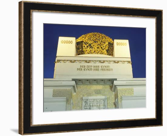 Detail of the Exterior of the Dome of the Art Nouveau Secession Building, Vienna, Austria-Richard Nebesky-Framed Photographic Print