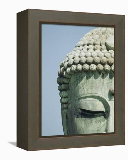 Detail of the Face of the Great Buddha of Kamakura-null-Framed Premier Image Canvas