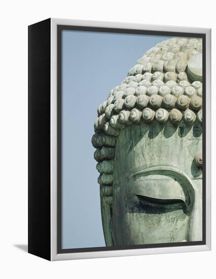 Detail of the Face of the Great Buddha of Kamakura-null-Framed Premier Image Canvas