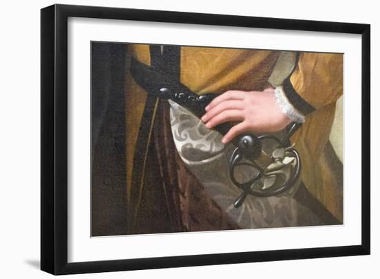 Detail of the Fortune Teller, C.1595-Michelangelo Merisi da Caravaggio-Framed Giclee Print