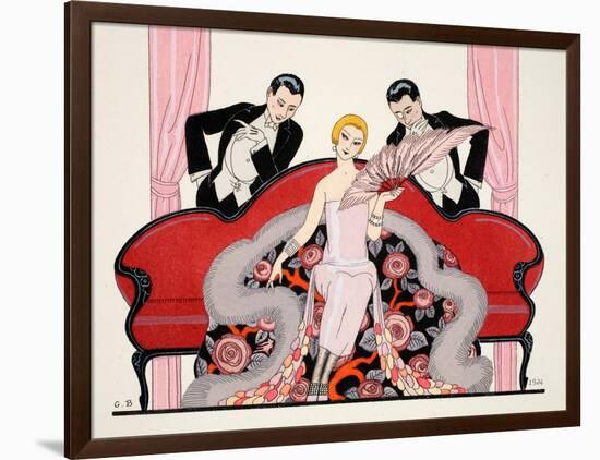 Detail of the Front Cover of 'Falbalas and Fanfreluches, Almanach des Modes-Georges Barbier-Framed Premium Giclee Print