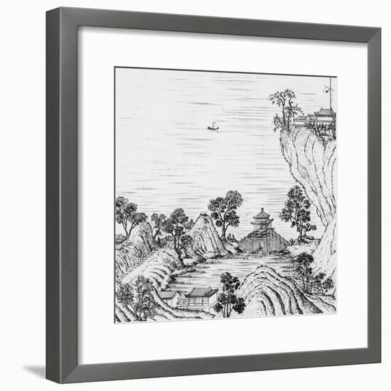 Detail of the Gardens of the Chinese Emperor-null-Framed Giclee Print