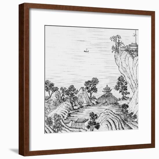 Detail of the Gardens of the Chinese Emperor-null-Framed Giclee Print