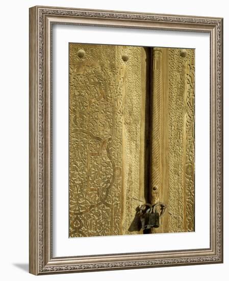 Detail of the Gate of the Kunya Ark, Khiva, Uzbekistan, Central Asia-Upperhall-Framed Photographic Print