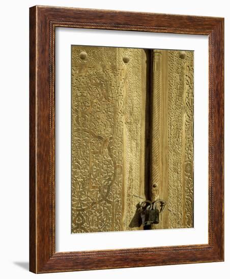 Detail of the Gate of the Kunya Ark, Khiva, Uzbekistan, Central Asia-Upperhall-Framed Photographic Print