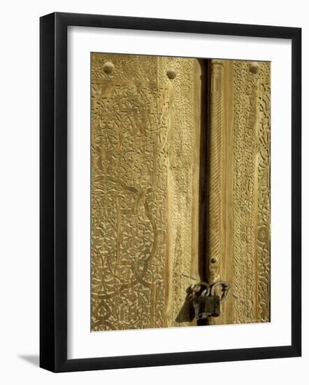 Detail of the Gate of the Kunya Ark, Khiva, Uzbekistan, Central Asia-Upperhall-Framed Photographic Print