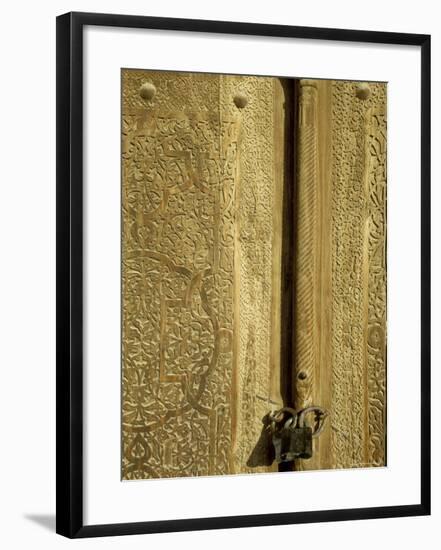 Detail of the Gate of the Kunya Ark, Khiva, Uzbekistan, Central Asia-Upperhall-Framed Photographic Print