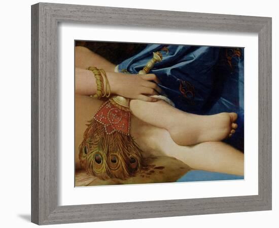 Detail of the Grand Odalisque, 1814 (Detail)-Jean-Auguste-Dominique Ingres-Framed Giclee Print