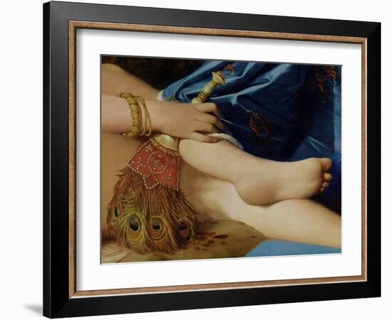 Detail of the Grand Odalisque, 1814 (Detail)-Jean-Auguste-Dominique Ingres-Framed Giclee Print