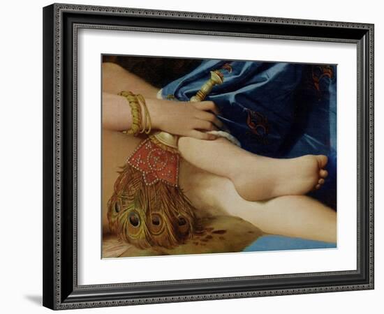 Detail of the Grand Odalisque, 1814 (Detail)-Jean-Auguste-Dominique Ingres-Framed Giclee Print