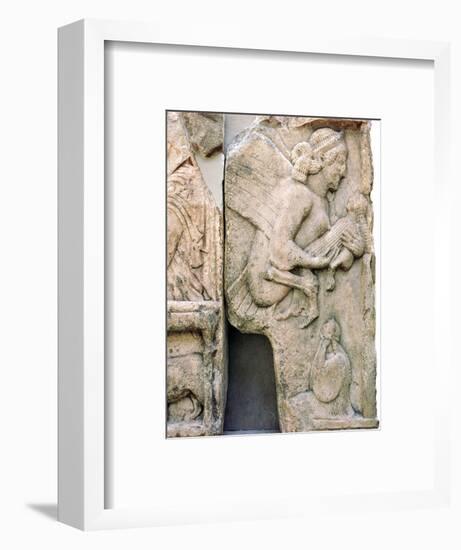 Detail of the Harpy Tomb from Xanthos, 5th century BC-Unknown-Framed Giclee Print