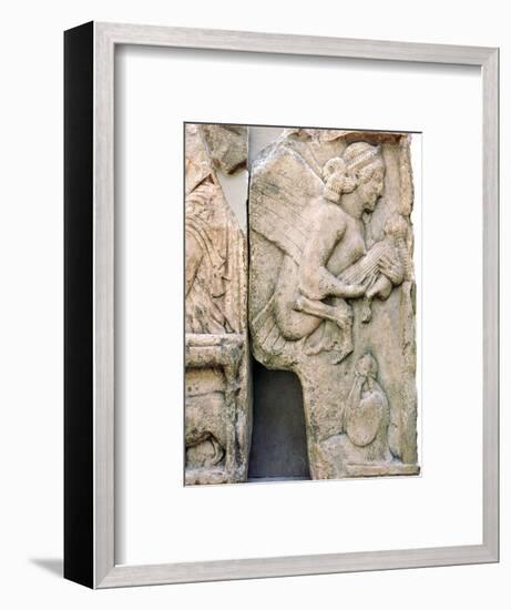 Detail of the Harpy Tomb from Xanthos, 5th century BC-Unknown-Framed Giclee Print