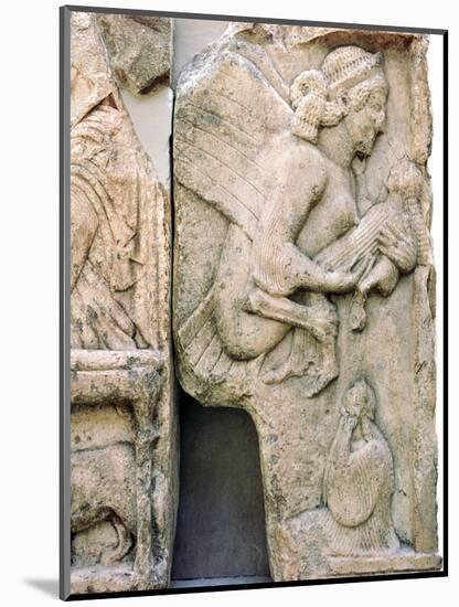 Detail of the Harpy Tomb from Xanthos, 5th century BC-Unknown-Mounted Giclee Print
