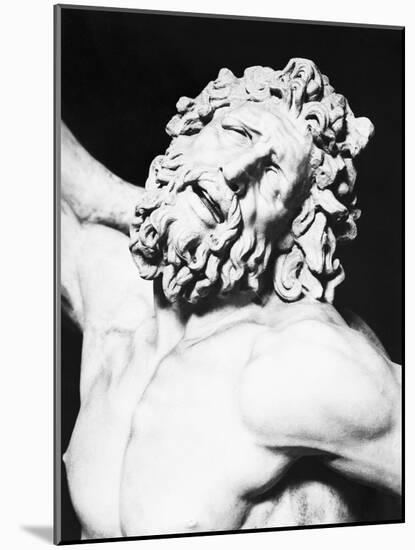 Detail of the Head of Laocoon from the Laocoon Group-null-Mounted Photographic Print