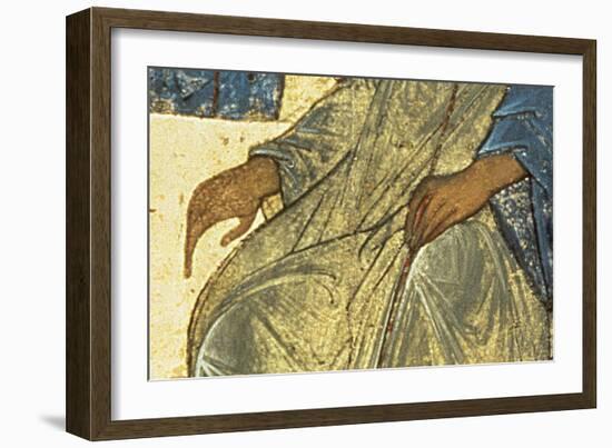 Detail of the Holy Trinity, 1420S (Tempera on Panel) (Detail) (See 39517)-Andrei Rublev-Framed Giclee Print