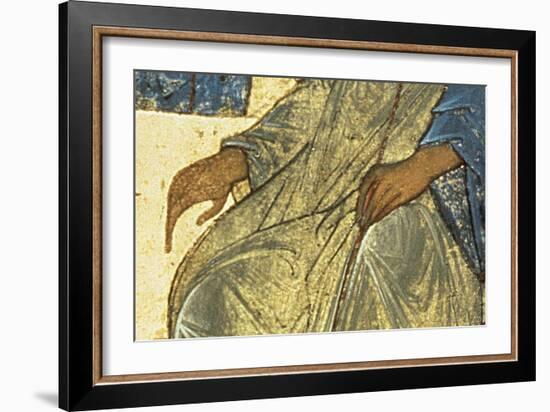 Detail of the Holy Trinity, 1420S (Tempera on Panel) (Detail) (See 39517)-Andrei Rublev-Framed Giclee Print