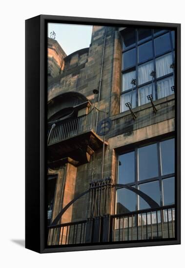 Detail of the Ironwork of the North Facade, Built 1897-99-Charles Rennie Mackintosh-Framed Premier Image Canvas