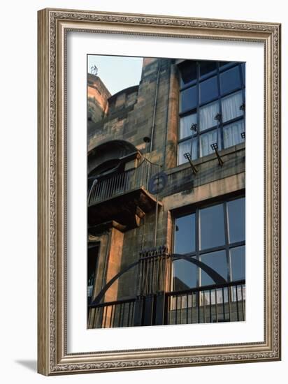 Detail of the Ironwork of the North Facade, Built 1897-99-Charles Rennie Mackintosh-Framed Giclee Print