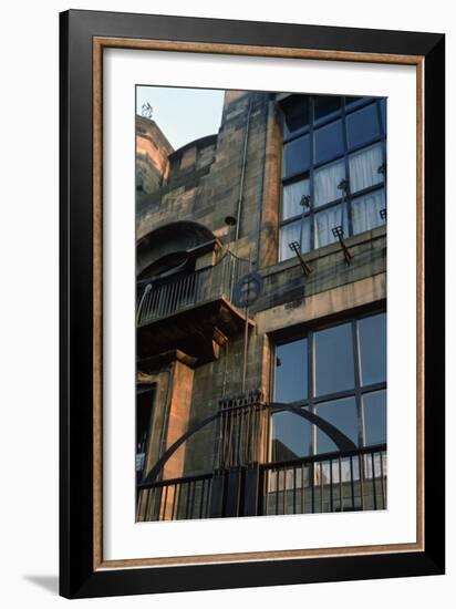 Detail of the Ironwork of the North Facade, Built 1897-99-Charles Rennie Mackintosh-Framed Giclee Print