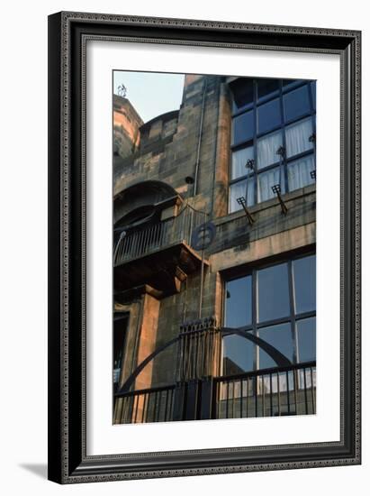 Detail of the Ironwork of the North Facade, Built 1897-99-Charles Rennie Mackintosh-Framed Giclee Print