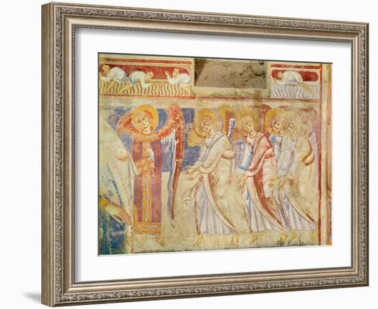 Detail of the Last Judgement, C.1075-1100 (Fresco)-Italian School-Framed Giclee Print