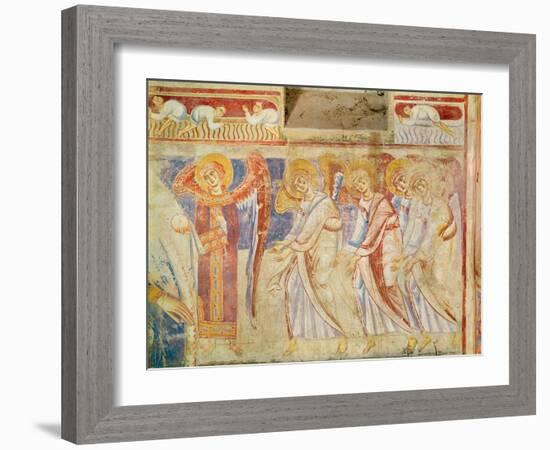 Detail of the Last Judgement, C.1075-1100 (Fresco)-Italian School-Framed Giclee Print