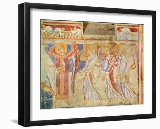 Detail of the Last Judgement, C.1075-1100 (Fresco)-Italian School-Framed Giclee Print