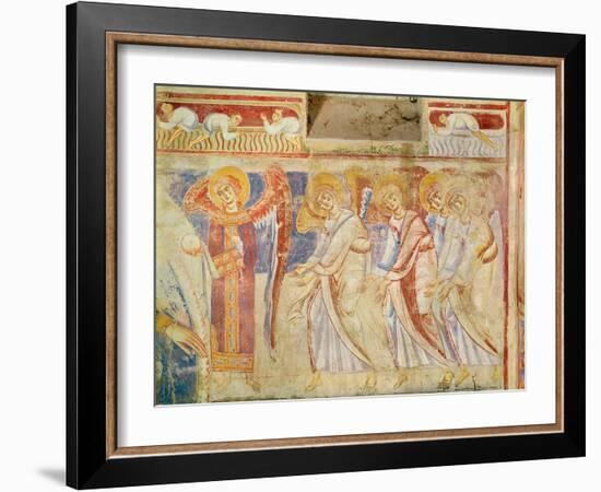 Detail of the Last Judgement, C.1075-1100 (Fresco)-Italian School-Framed Giclee Print