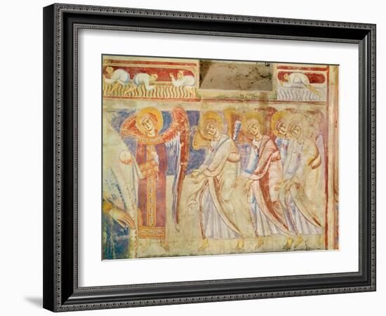 Detail of the Last Judgement, C.1075-1100 (Fresco)-Italian School-Framed Giclee Print