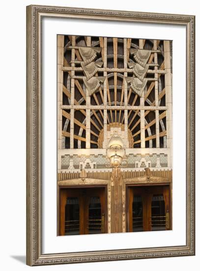 Detail of the Marine Building, Vancouver, British Columbia, Canada-Walter Bibikow-Framed Photographic Print