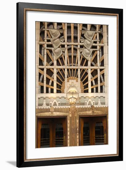 Detail of the Marine Building, Vancouver, British Columbia, Canada-Walter Bibikow-Framed Photographic Print